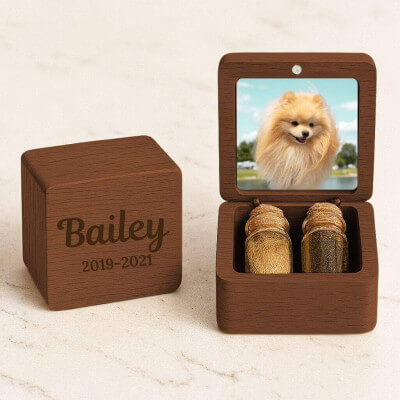 Gepersonaliseerd houten aandenken voor hond -...