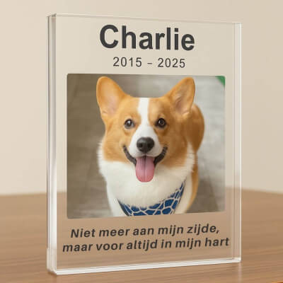 Personalised Dog Memorial Gift – Portrait Pet...