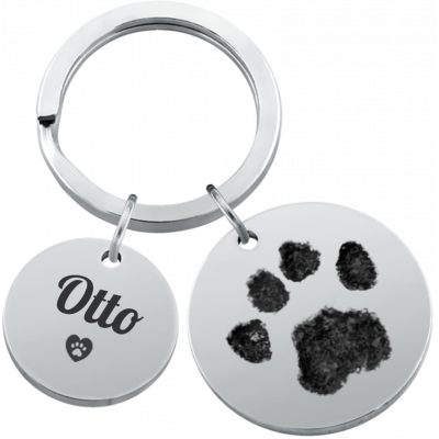 Gepersonaliseerde gedenksleutelhanger voor hond...