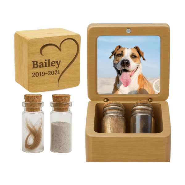 Herinneringsurnen voor hondenas